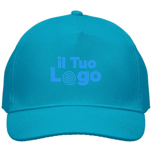Cappellino a 5 pannelli cotone 160g - personalizzabile con logo
