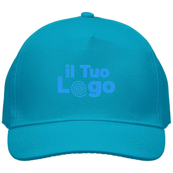 Cappellino a 5 pannelli cotone 160g - personalizzabile con logo