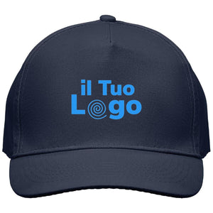 Cappellino a 5 pannelli cotone 160g - personalizzabile con logo