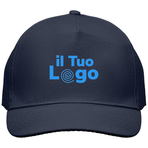 Cappellino a 5 pannelli cotone 160g - personalizzabile con logo
