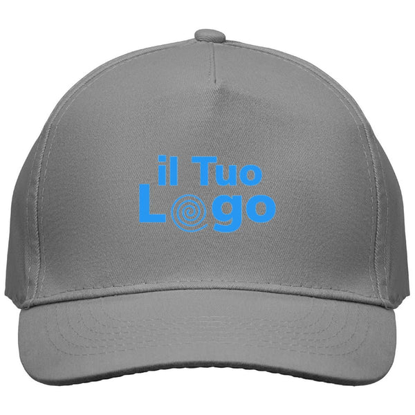 Cappellino a 5 pannelli cotone 160g - personalizzabile con logo