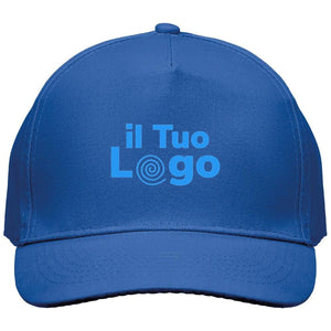 Cappellino a 5 pannelli cotone 160g - personalizzabile con logo