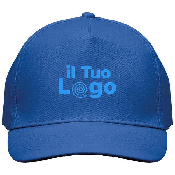 Cappellino a 5 pannelli cotone 160g - personalizzabile con logo