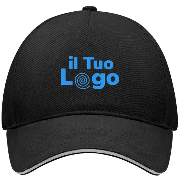 Cappellino a 5 pannelli - personalizzabile con logo