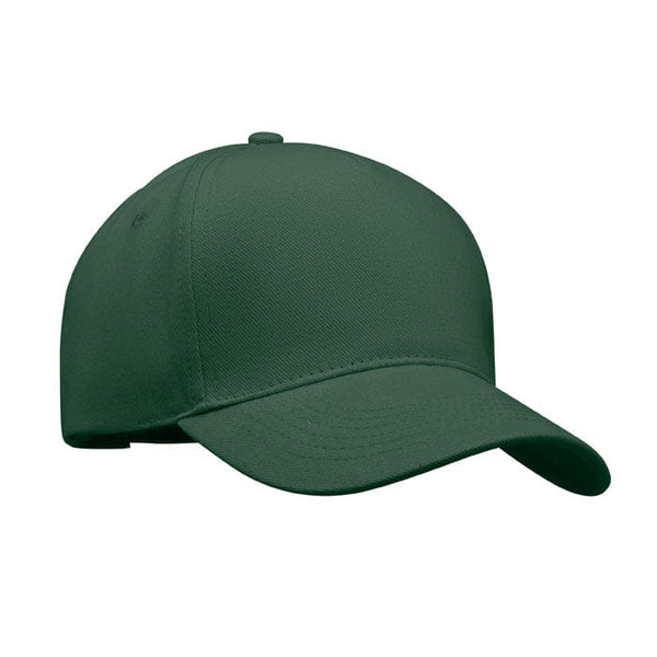 Cappellino a 5 pannelli verde - personalizzabile con logo