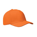 Cappellino a 6 pannelli 260g Arancio - personalizzabile con logo