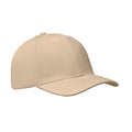 Cappellino a 6 pannelli 260g beige - personalizzabile con logo