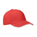 Cappellino a 6 pannelli 260g bianco - personalizzabile con logo