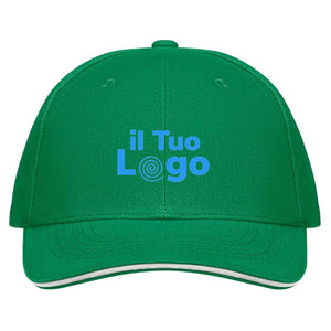 Cappellino a 6 pannelli 260g - personalizzabile con logo