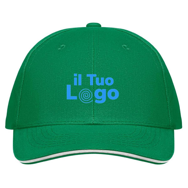 Cappellino a 6 pannelli 260g - personalizzabile con logo