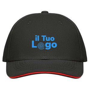 Cappellino a 6 pannelli 260g - personalizzabile con logo