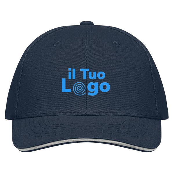 Cappellino a 6 pannelli 260g - personalizzabile con logo