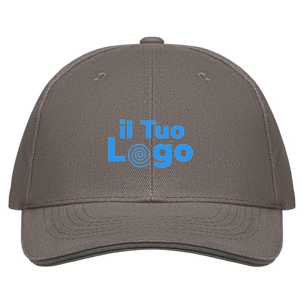 Cappellino a 6 pannelli 260g - personalizzabile con logo