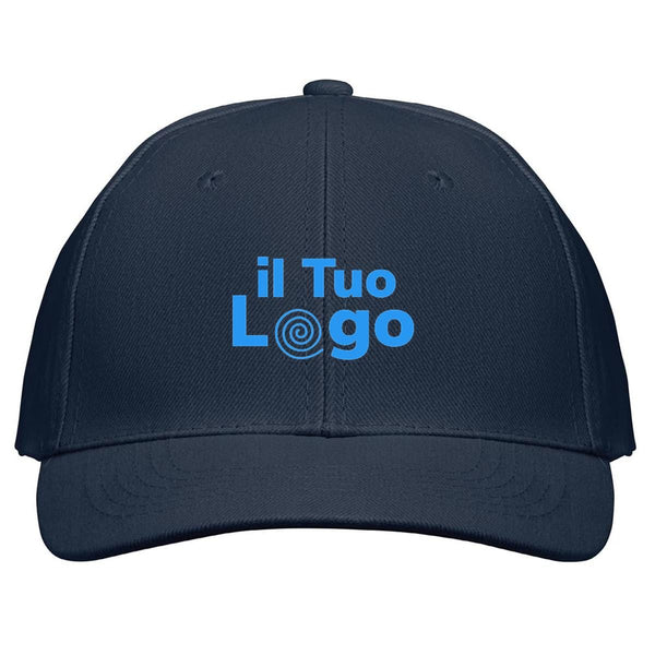 Cappellino a 6 pannelli 260g - personalizzabile con logo