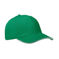 Cappellino a 6 pannelli 260g verde - personalizzabile con logo