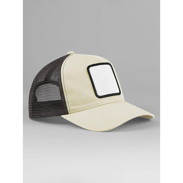 Cappellino Appliqué Patch 5 Panel Trucker grigio - personalizzabile con logo