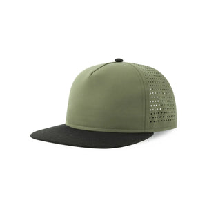 Cappellino Bank Five-S olive-black - personalizzabile con logo