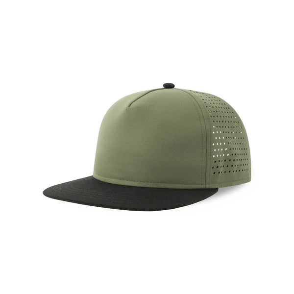 Cappellino Bank Five-S olive-black - personalizzabile con logo