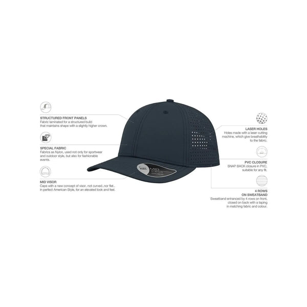Cappellino Breezy blu - personalizzabile con logo