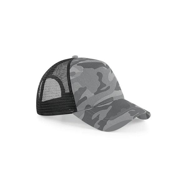 Cappellino Camo Snapback Trucker grigio - personalizzabile con logo