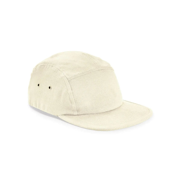 Cappellino Canvas 5 Camper Panel Cap natural - personalizzabile con logo