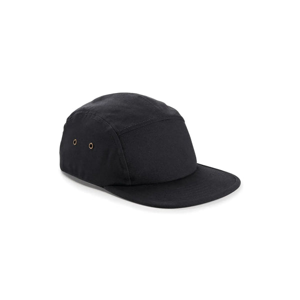 Cappellino Canvas 5 Camper Panel Cap nero - personalizzabile con logo