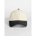 Cappellino Contrast Peak Low Profile Vintage Cap beige - personalizzabile con logo