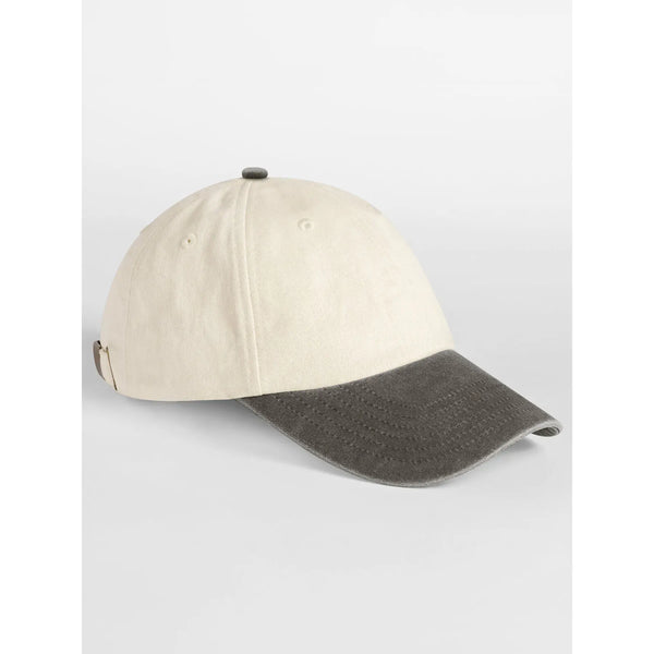 Cappellino Contrast Peak Low Profile Vintage Cap - personalizzabile con logo
