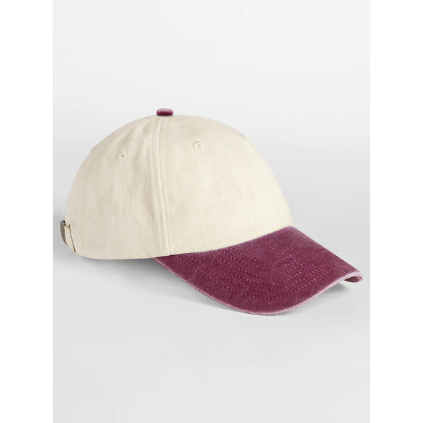 Cappellino Contrast Peak Low Profile Vintage Cap - personalizzabile con logo