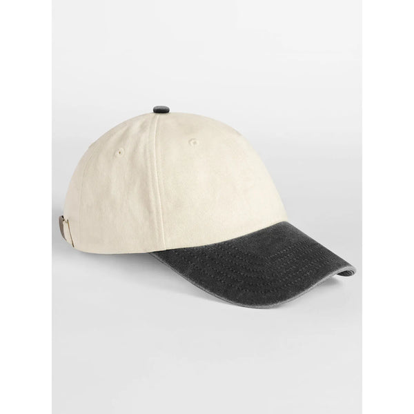 Cappellino Contrast Peak Low Profile Vintage Cap - personalizzabile con logo