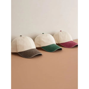 Cappellino Contrast Peak Low Profile Vintage Cap - personalizzabile con logo