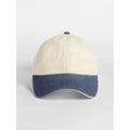 Cappellino Contrast Peak Low Profile Vintage Cap natural/vintage denim - personalizzabile con logo