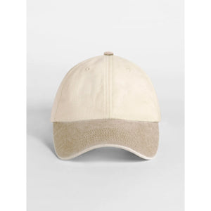 Cappellino Contrast Peak Low Profile Vintage Cap natural/vintage dessert sand - personalizzabile con logo