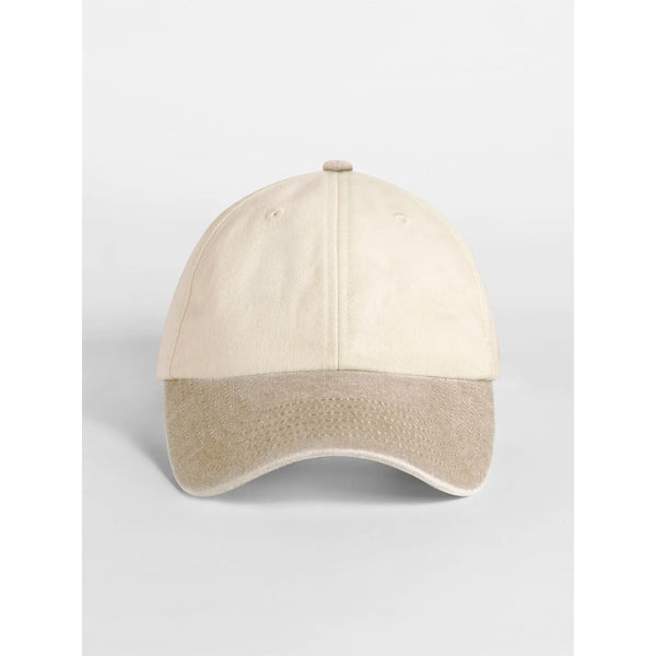 Cappellino Contrast Peak Low Profile Vintage Cap natural/vintage dessert sand - personalizzabile con logo