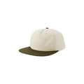 Cappellino Cruz off white-olive - personalizzabile con logo