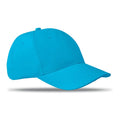 Cappellino da 6 pannelli azzurro - personalizzabile con logo