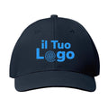 Cappellino blu personalizzabile con logo