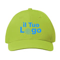 Cappellino verde chiaro personalizzabile con logo