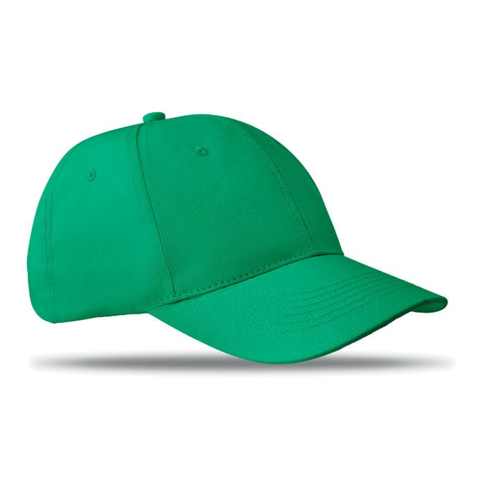 Cappellino da 6 pannelli verde - personalizzabile con logo