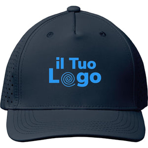 Cappellino da baseball 5 pannelli blu navy - personalizzabile con logo