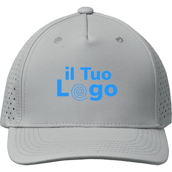 Cappellino da baseball 5 pannelli Grigio - personalizzabile con logo