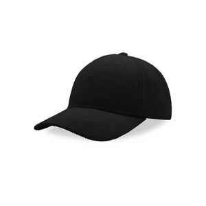 Cappellino da baseball Cordy-S nero - personalizzabile con logo