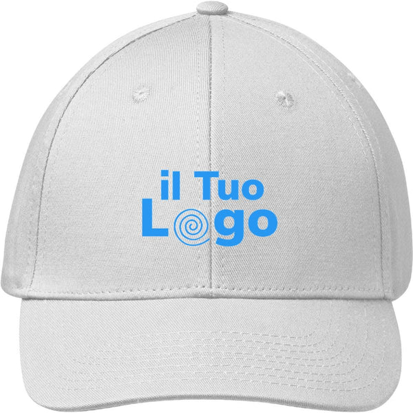 Cappellino da baseball cotone 280g Bianco - personalizzabile con logo