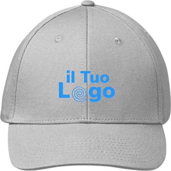Cappellino da baseball cotone 280g Color argento - personalizzabile con logo