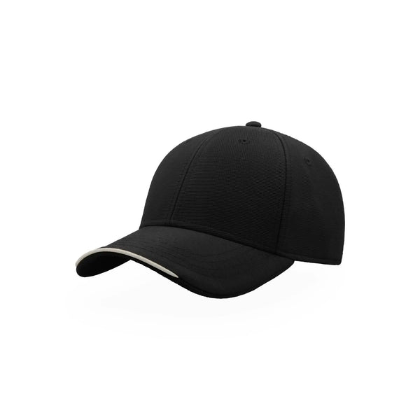 Cappellino da baseball Estoril-S nero - personalizzabile con logo