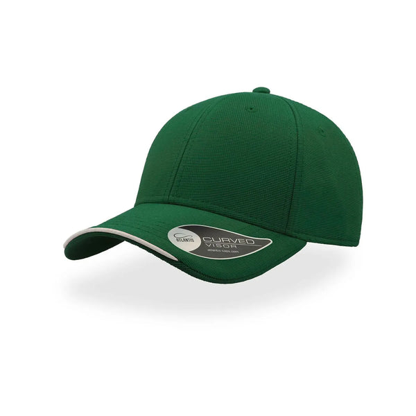Cappellino da baseball Estoril verde - personalizzabile con logo