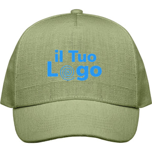 Cappellino da baseball in canapa - personalizzabile con logo