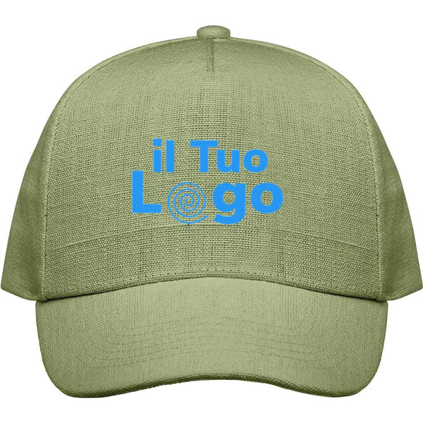 Cappellino da baseball in canapa - personalizzabile con logo