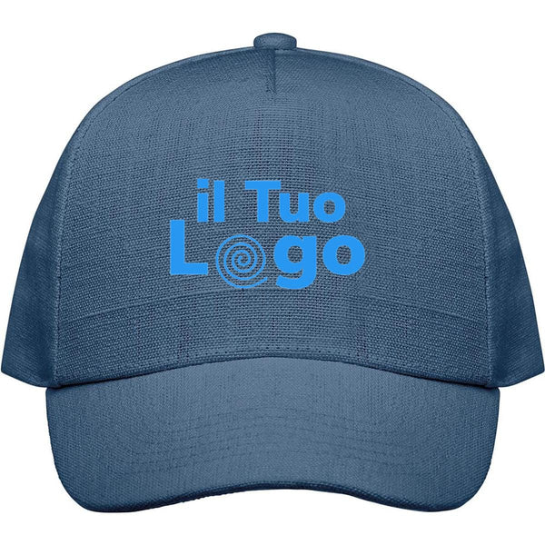 Cappellino da baseball in canapa - personalizzabile con logo