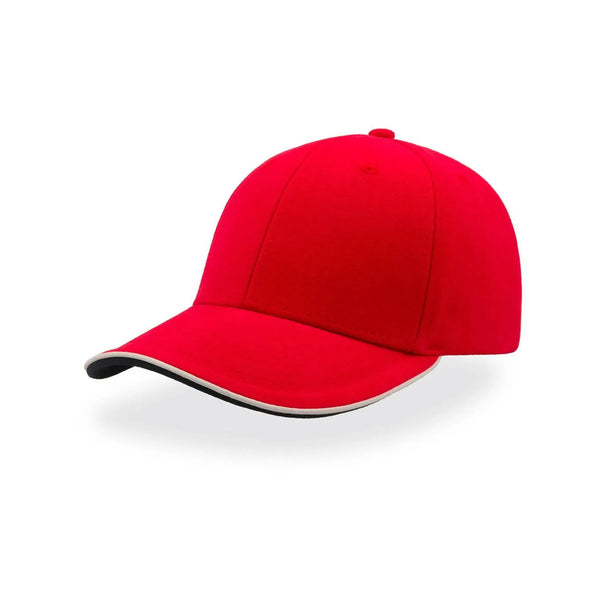 Cappellino da baseball Pilot Piping Sandwich rosso - personalizzabile con logo